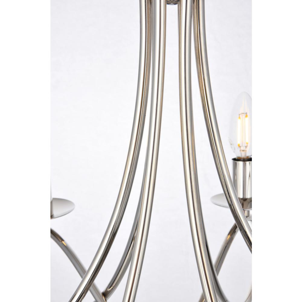 Lyndon 6 light polished Nickel Pendant. Picture 5