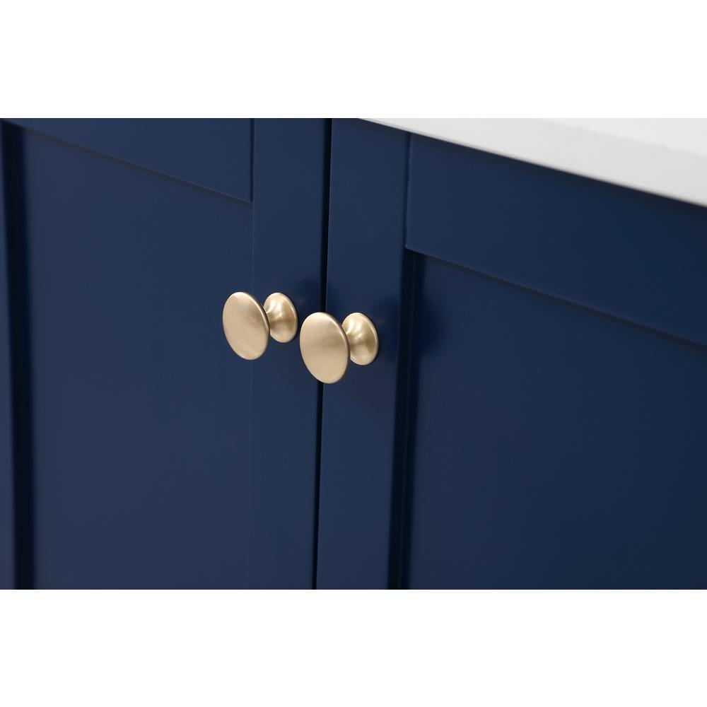 60 inch Double Bathroom Vanity in Blue. Picture 12