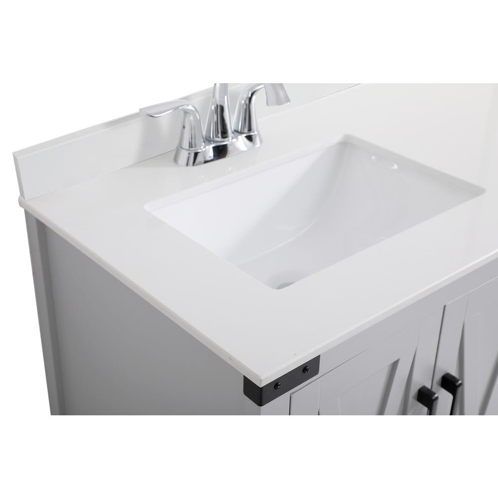36 inch bathroom Vanity in Grey with Backsplash. Picture 11