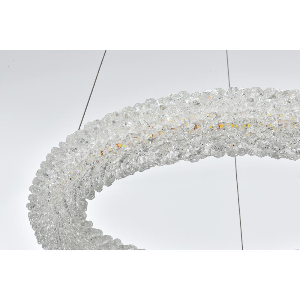Bowen 18 inch Adjustable LED Chandelier in Chrome. Picture 6