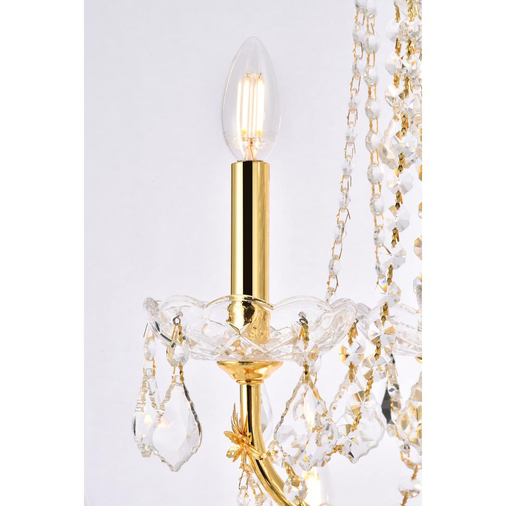 St. Francis 24 light Gold Chandelier Clear Royal Cut Crystal. Picture 5