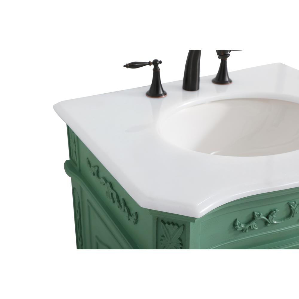 27 inch Single Bathroom vanity in vintage mint. Picture 11