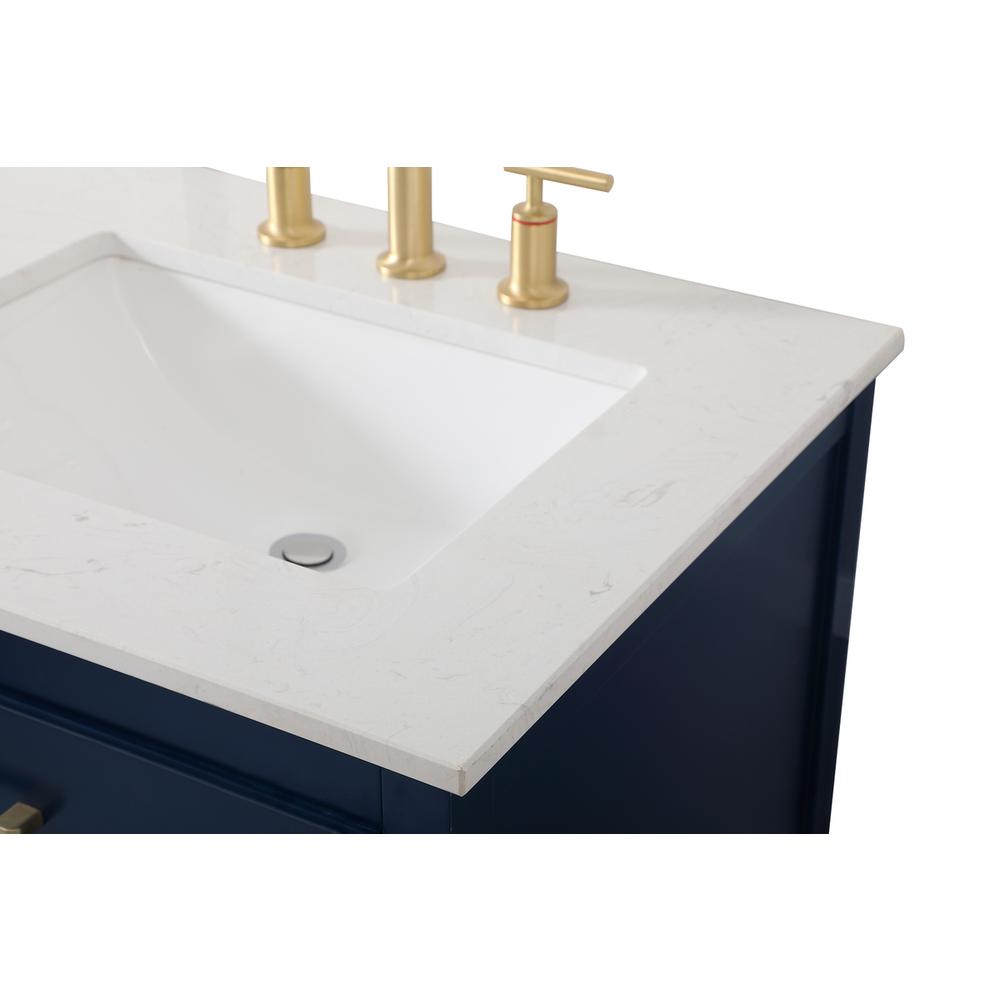 60 inch double bathroom vanity in blue. Picture 11