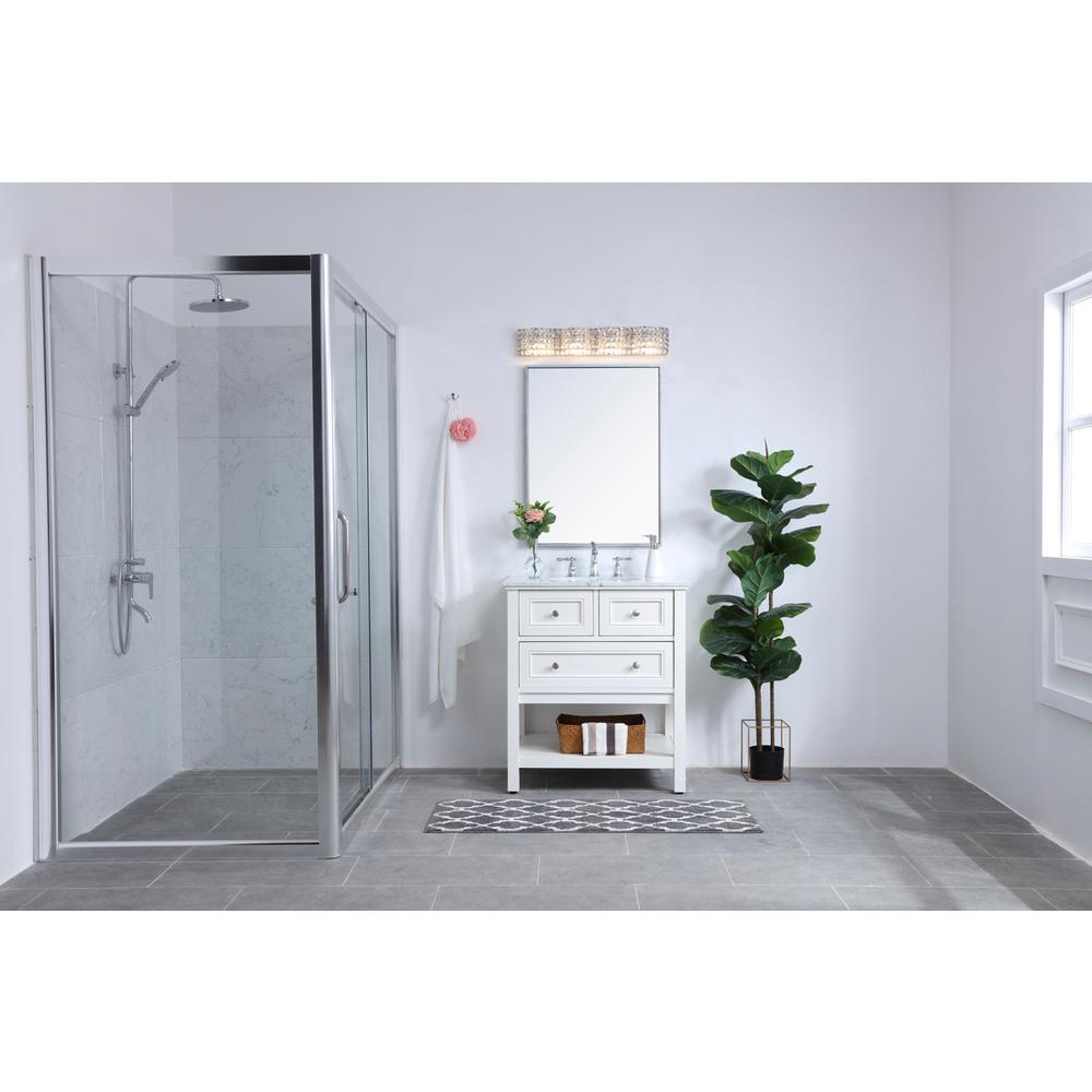 Ollie 4 light Chrome and Clear Crystals wall sconce. Picture 14