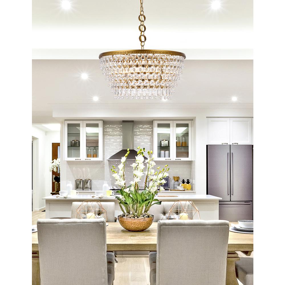Nordic 6 lights brass chandelier. Picture 7