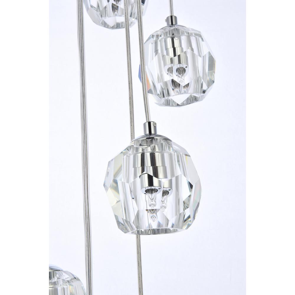 Eren 24 lights Chrome pendant. Picture 5