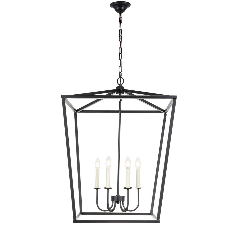 Maddox 6 light Black chandelier. Picture 1