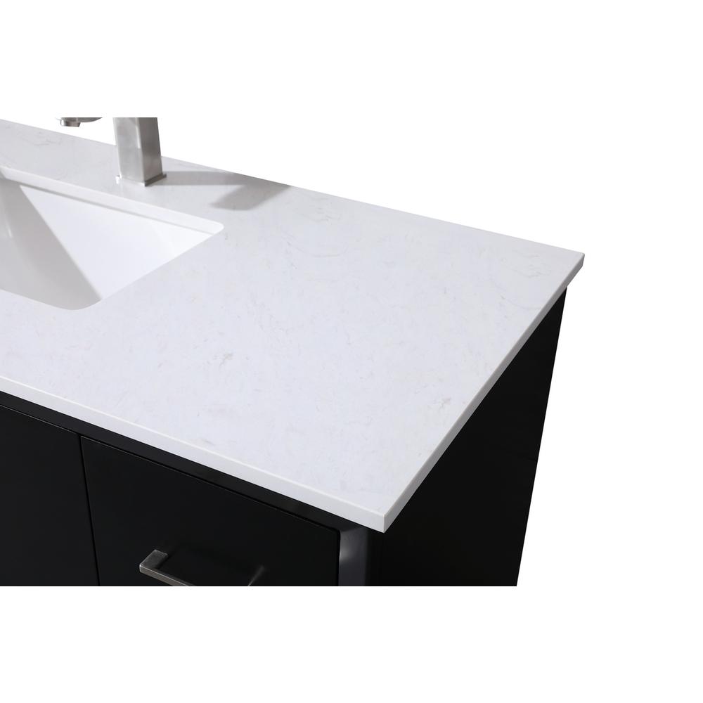 48 Inch SIngle Bathroom Vanity In Black. Picture 11