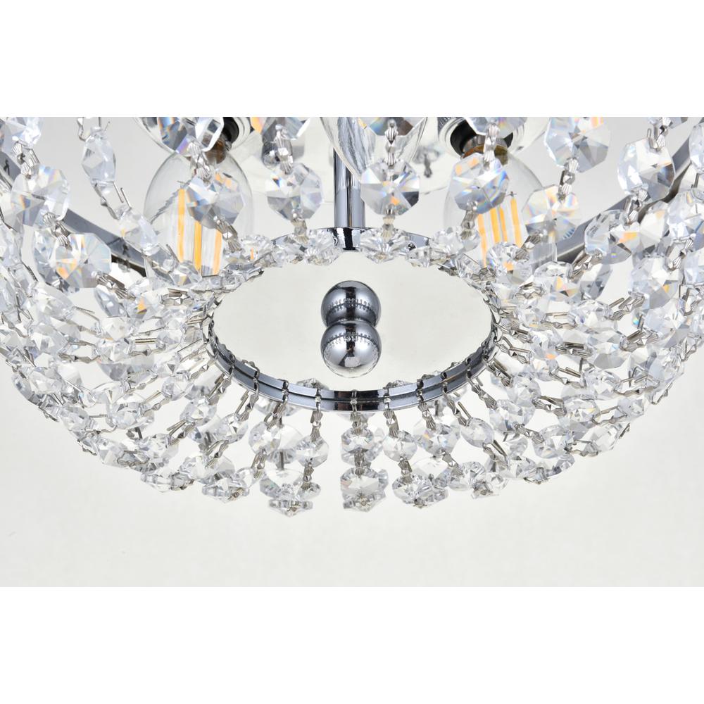 Cora 10 inch flush mount in chrome. Picture 3