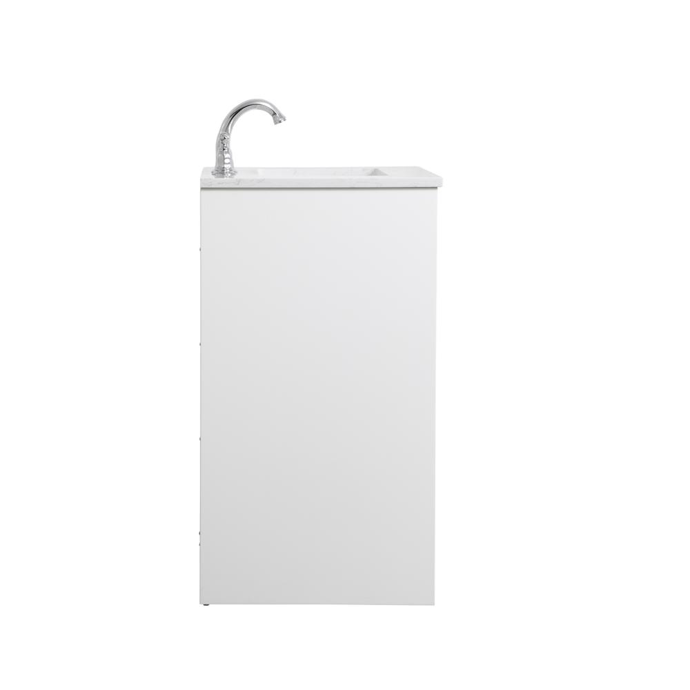 24 inch Single Bathroom Vanity in White. Picture 13