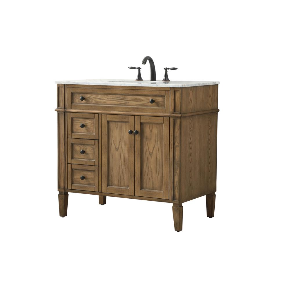 36 inch Single bathroom vanity in driftwood. Picture 7