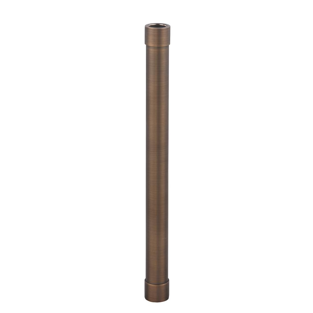 12 inch ANTIQUE BRASS LANDSCAPE EXTENSION RISER. Picture 1