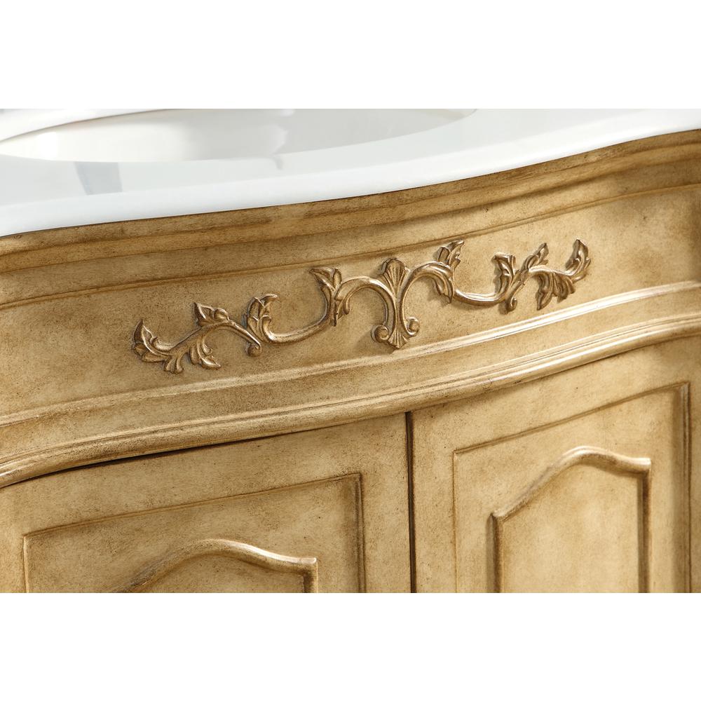 32 inch Single Bathroom vanity in Antique Beige. Picture 7