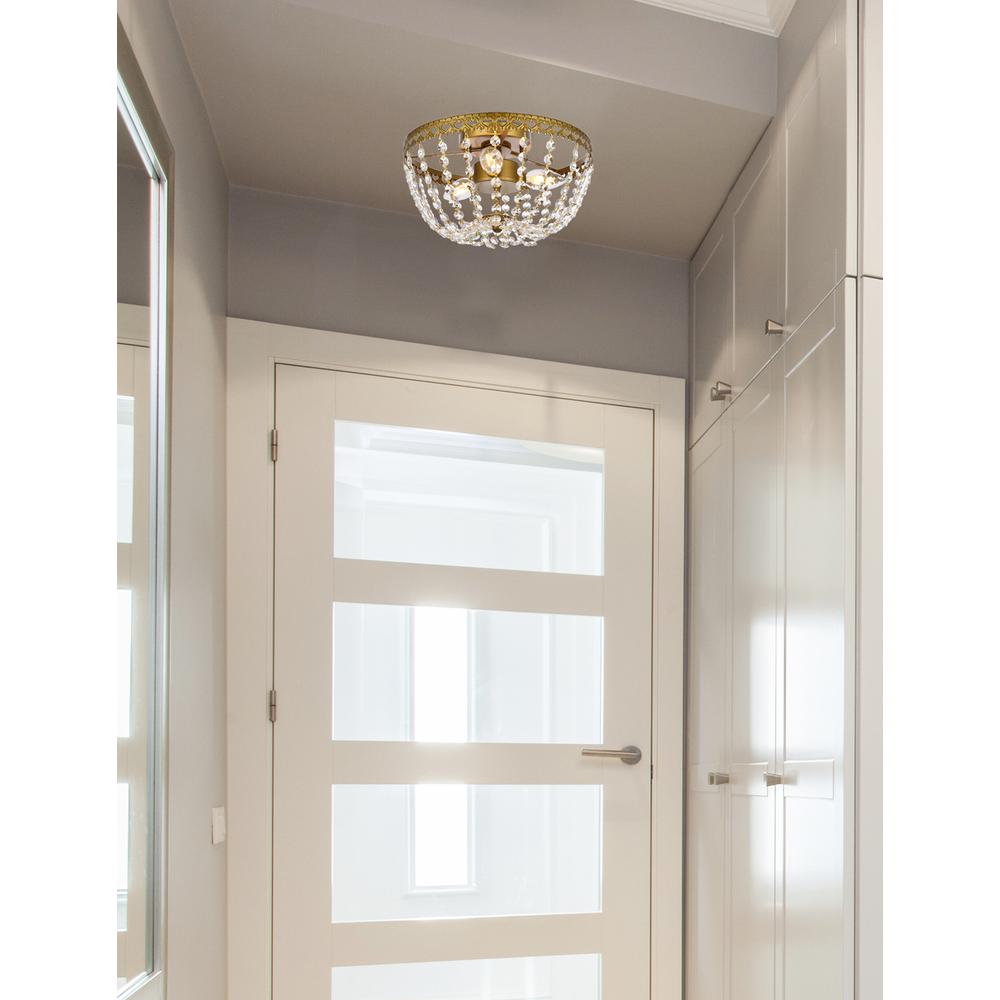 Kylie 12 inch flush mount in brass. Picture 8