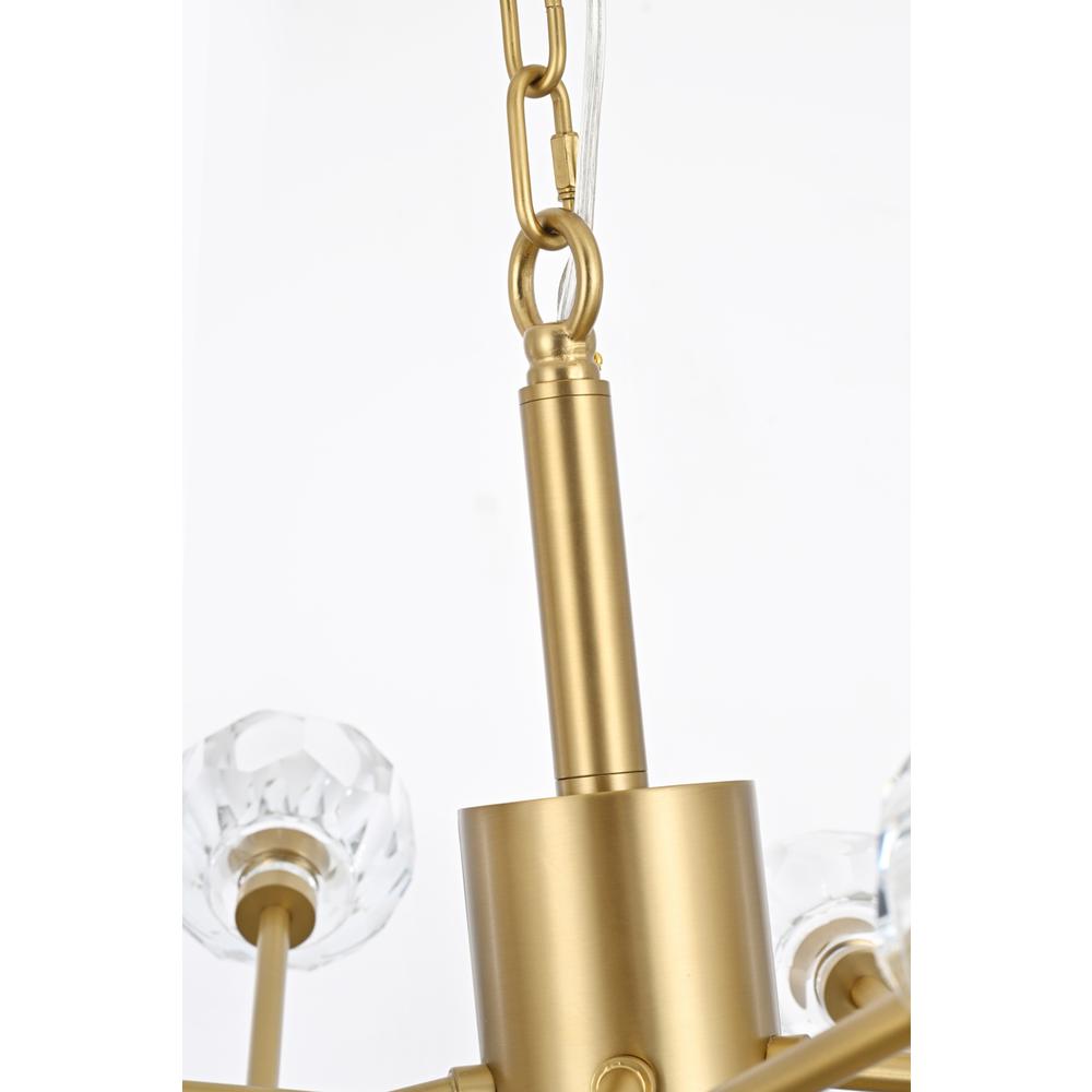 Graham 18 Light Pendant in Gold. Picture 5