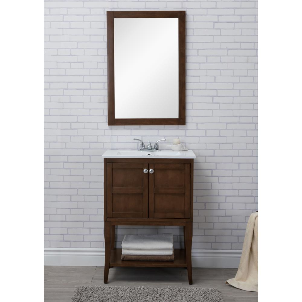 2 Doors Cabinet 24 In. X 18 In. X 34 In. In Antique Coffee. Picture 12