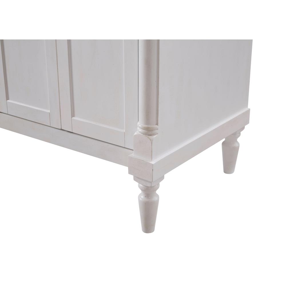 60 inch Single Bathroom vanity in Antique White. Picture 6
