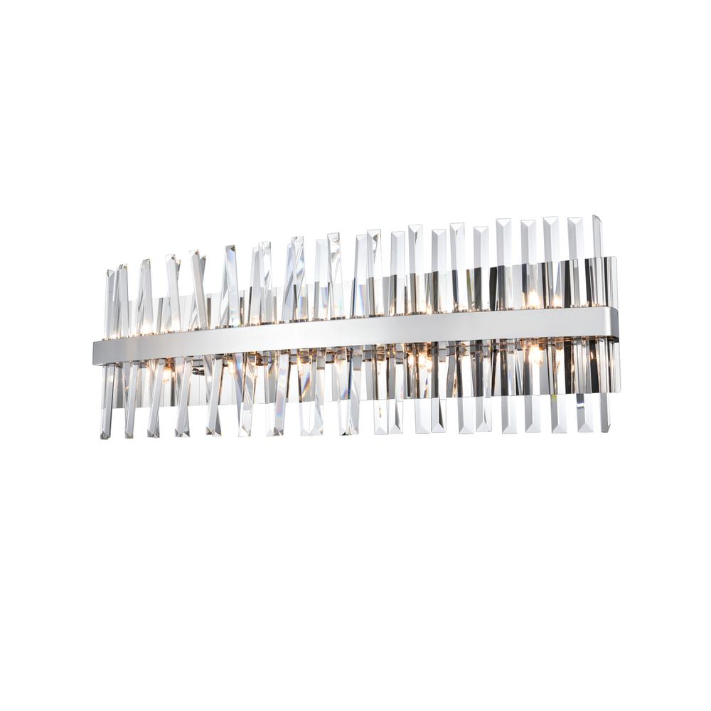 Serephina 36 inch crystal bath sconce in chrome. Picture 2