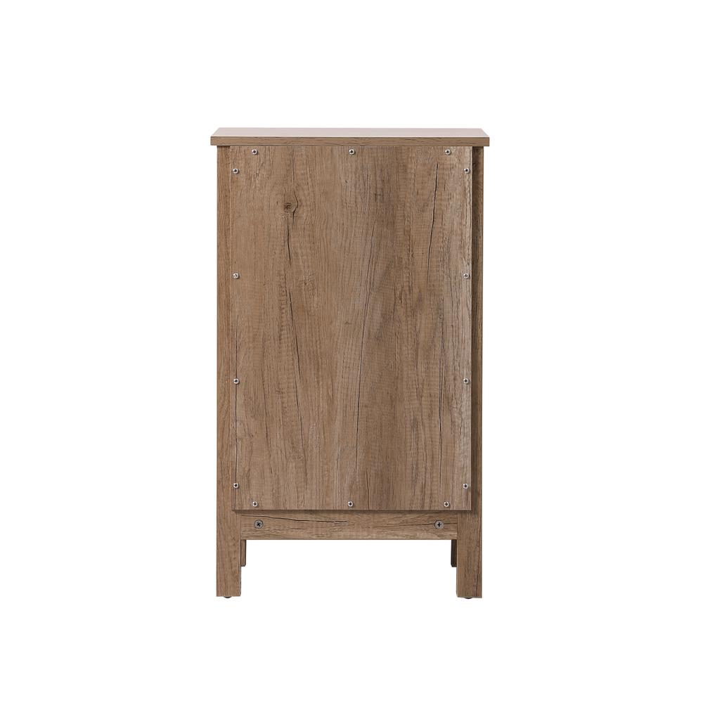 18 Inch Wide Bathroom Storage Freedstanding Cabinet In Natural Oak. Picture 3