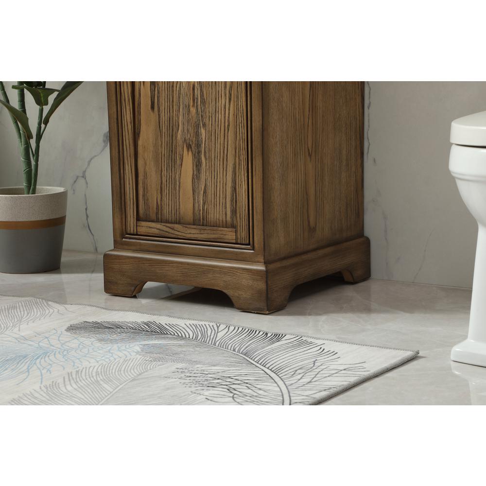 19 inch Single bathroom vanity in driftwood. Picture 6