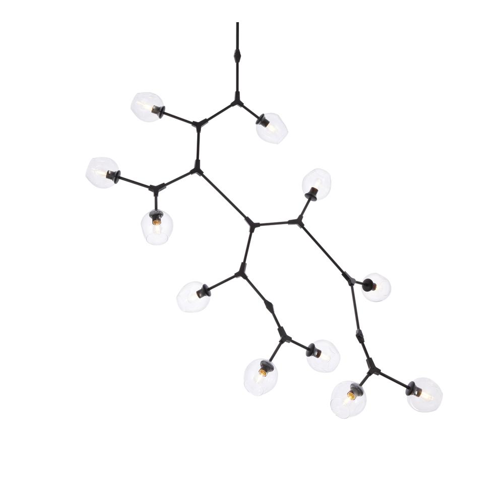 Cavoli 11 lights black chandelier. Picture 2