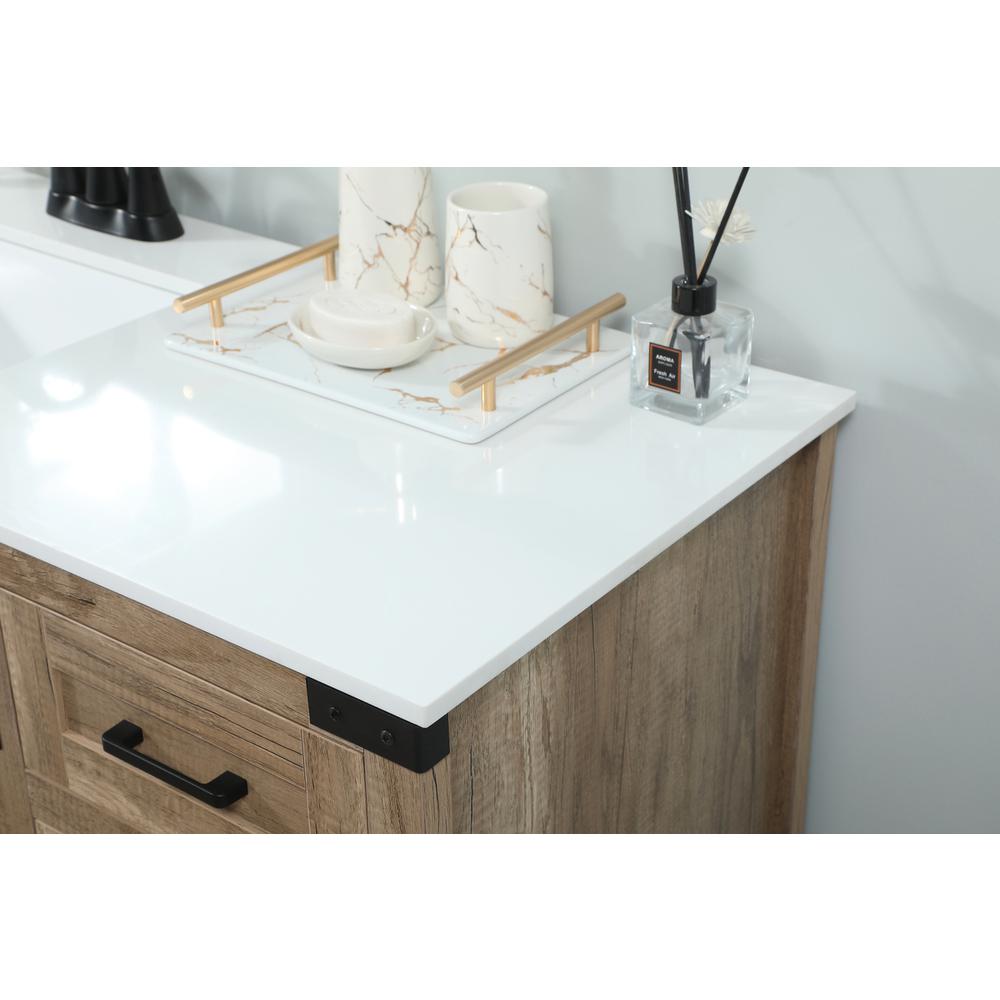 42 inch Single bathroom vanity in natural oak. Picture 5
