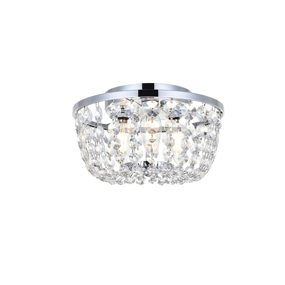 Cora 10 inch flush mount in chrome. Picture 1