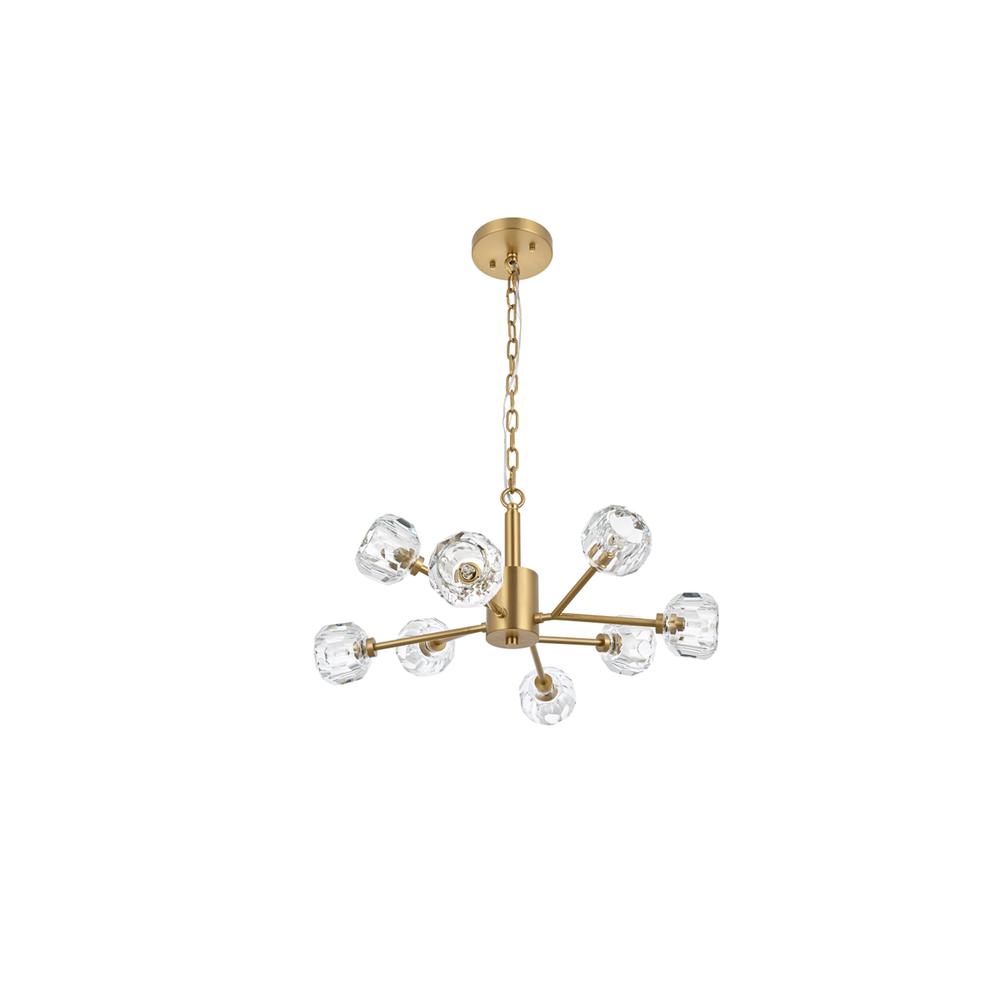 Graham 8 Light Pendant in Gold. Picture 6