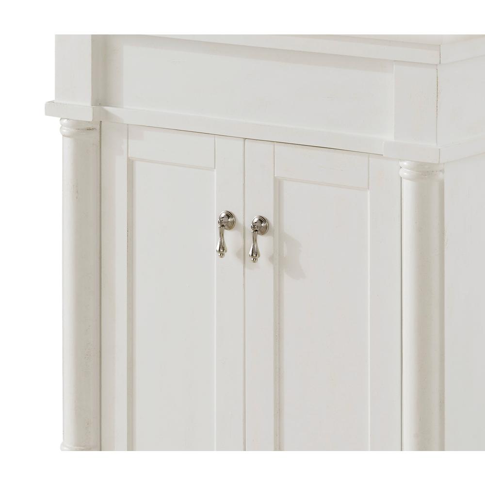 24 inch Single Bathroom vanity in Antique White. Picture 5
