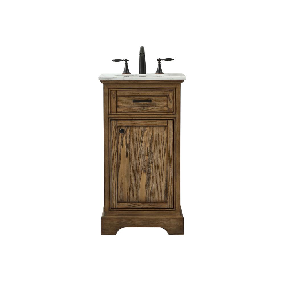 19 inch Single bathroom vanity in driftwood. Picture 1