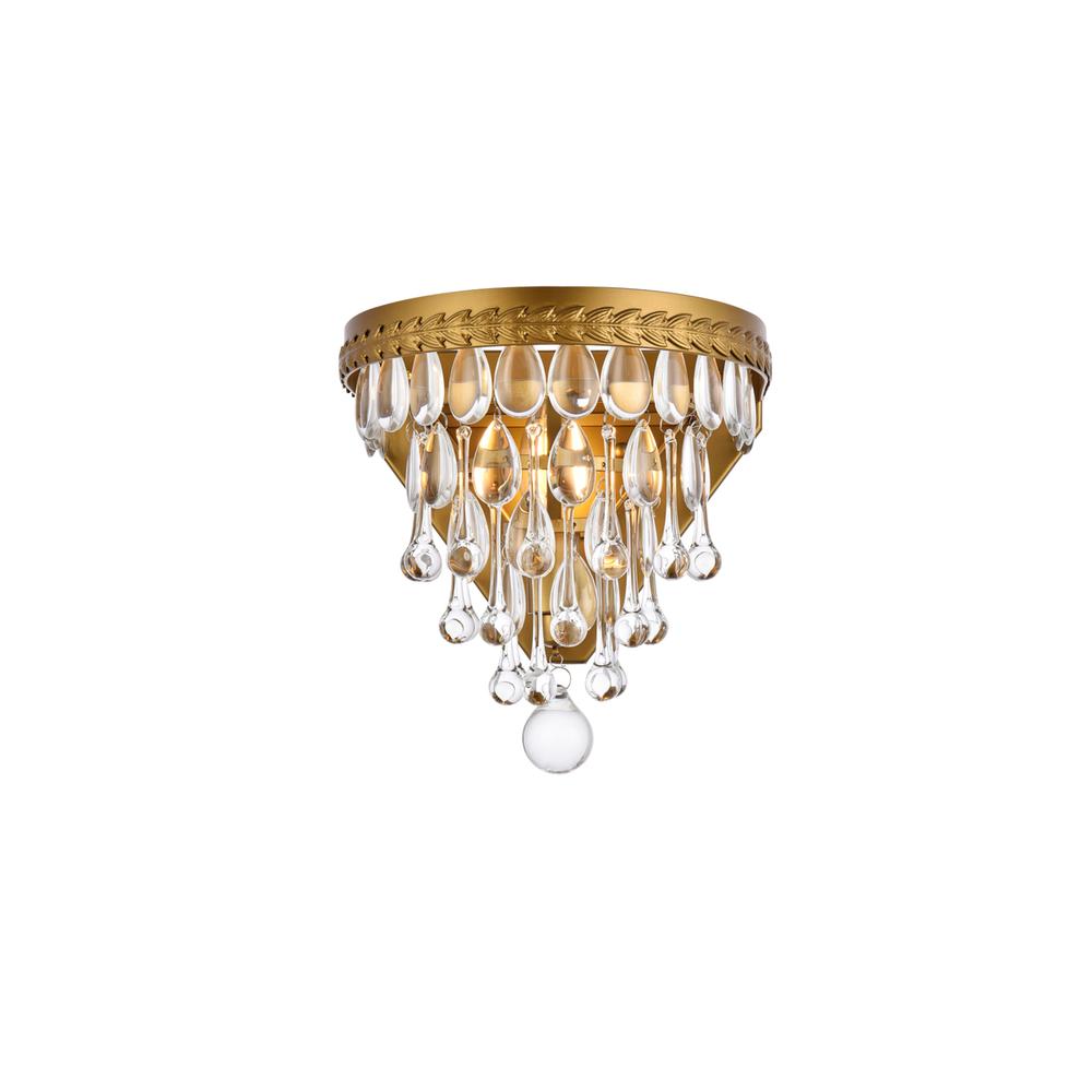 Nordic 1 light brass wall sconce. Picture 1