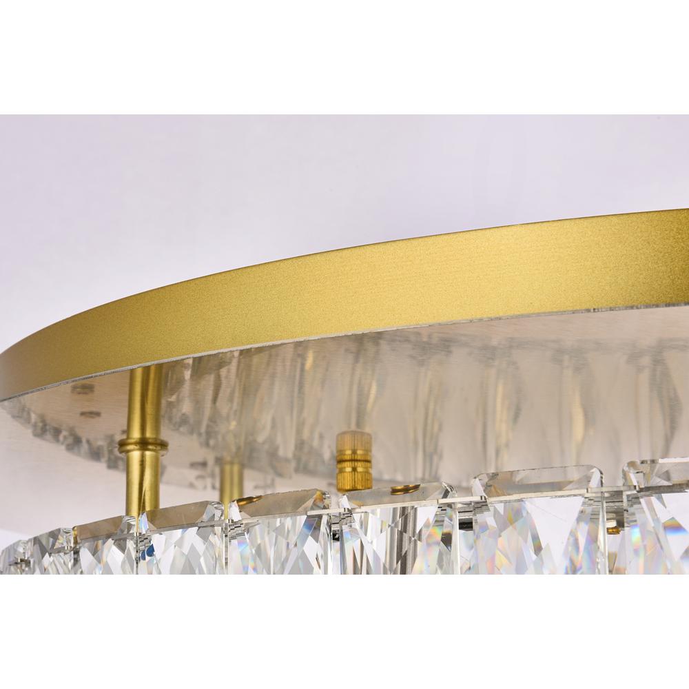 Monroe 22 inch LED Single flush mount in gold. Picture 5