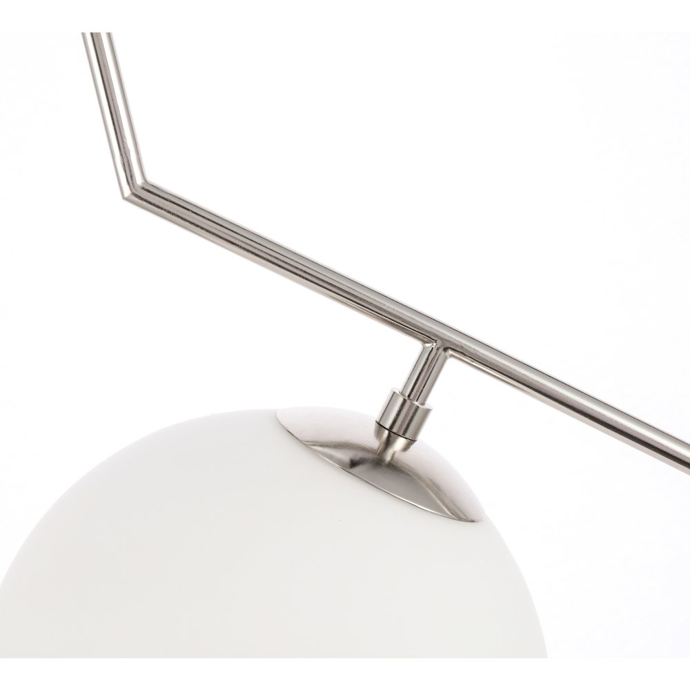 Ryland 1 Light Chrome And Frosted White Glass Pendant. Picture 12