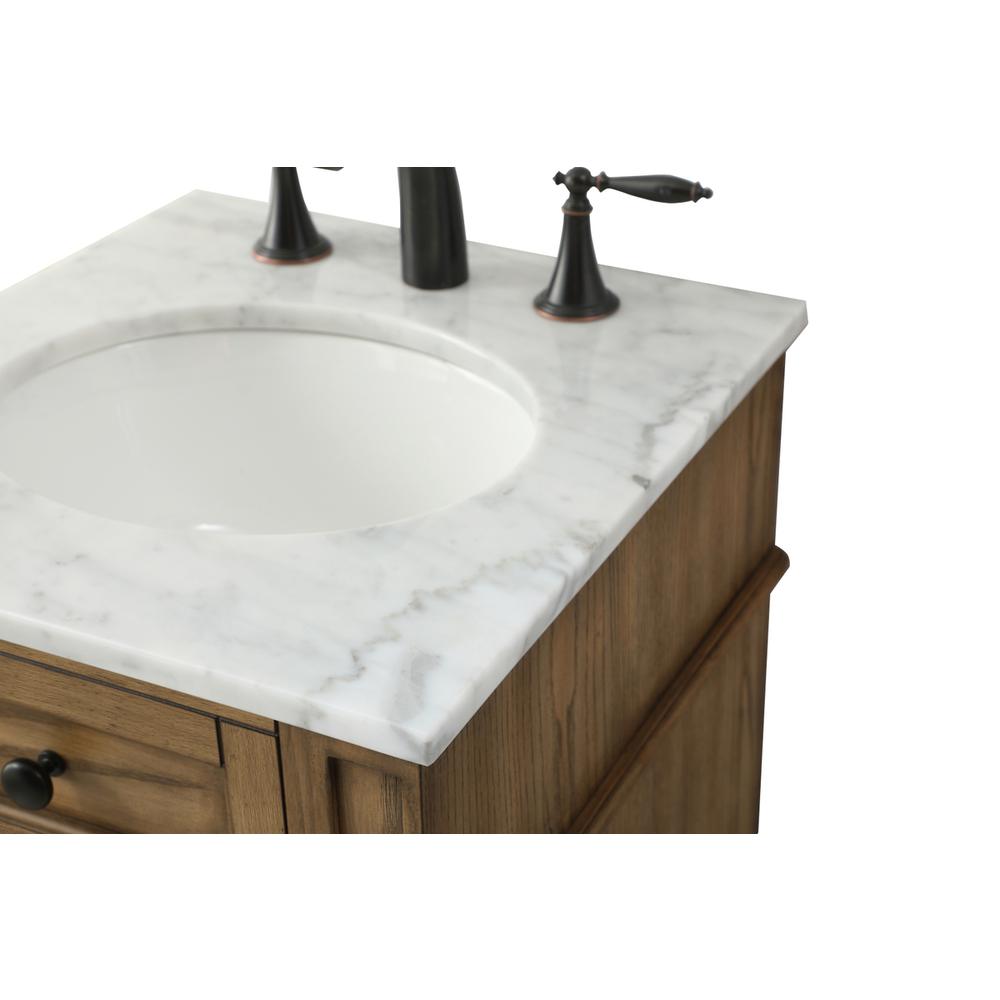 18 inch Single bathroom vanity in driftwood. Picture 11