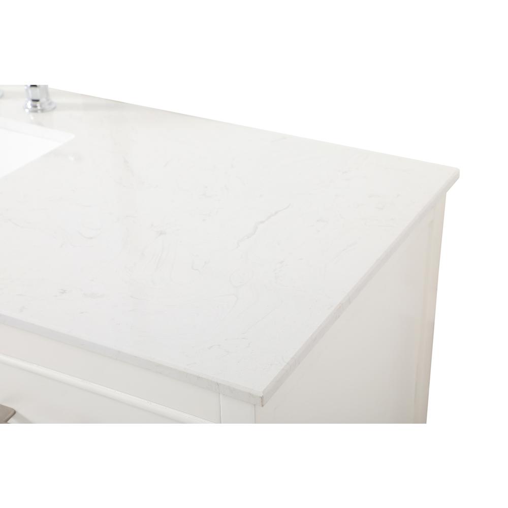 60 inch Single bathroom vanity in white. Picture 11