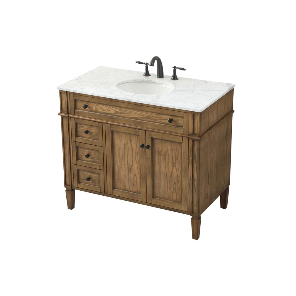 40 inch Single bathroom vanity in driftwood. Picture 8