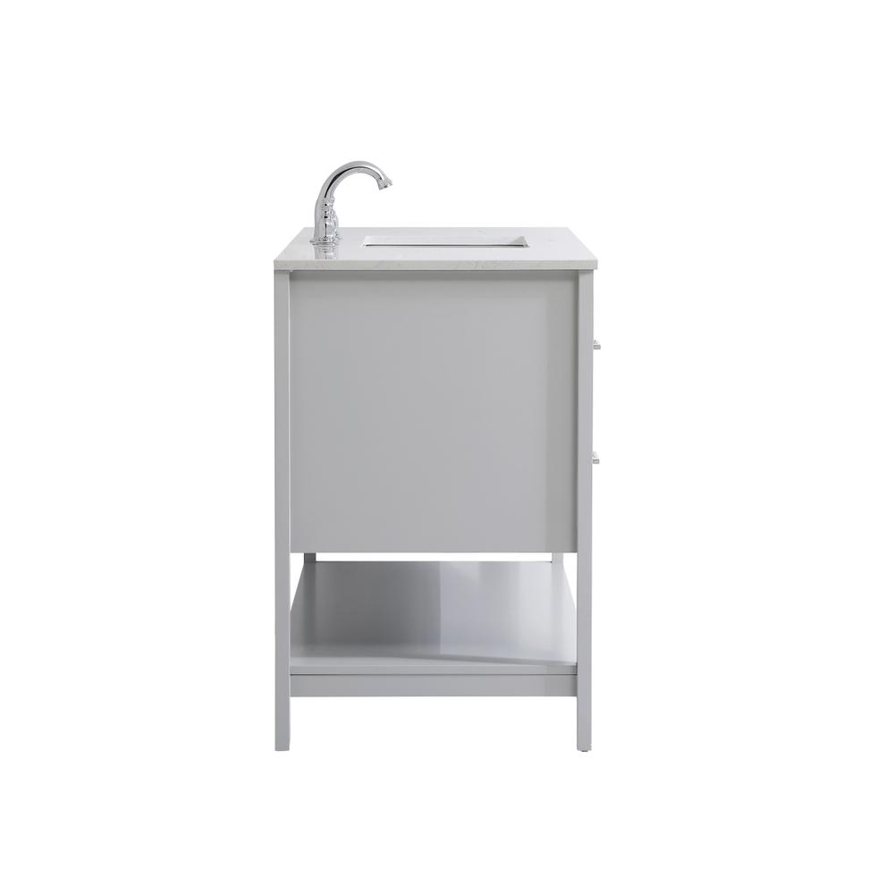 48 inch Single Bathroom Vanity in Grey. Picture 13