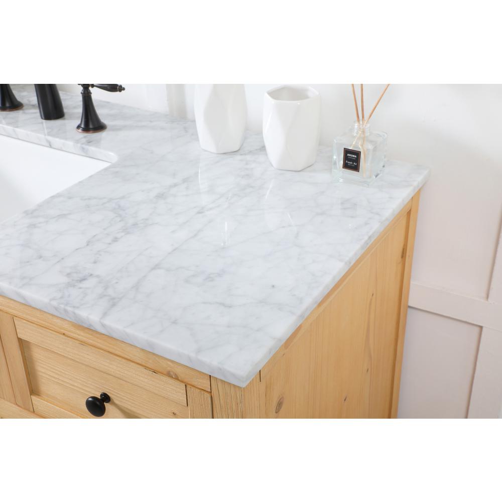 42 inch Single bathroom vanity in natural wood. Picture 5
