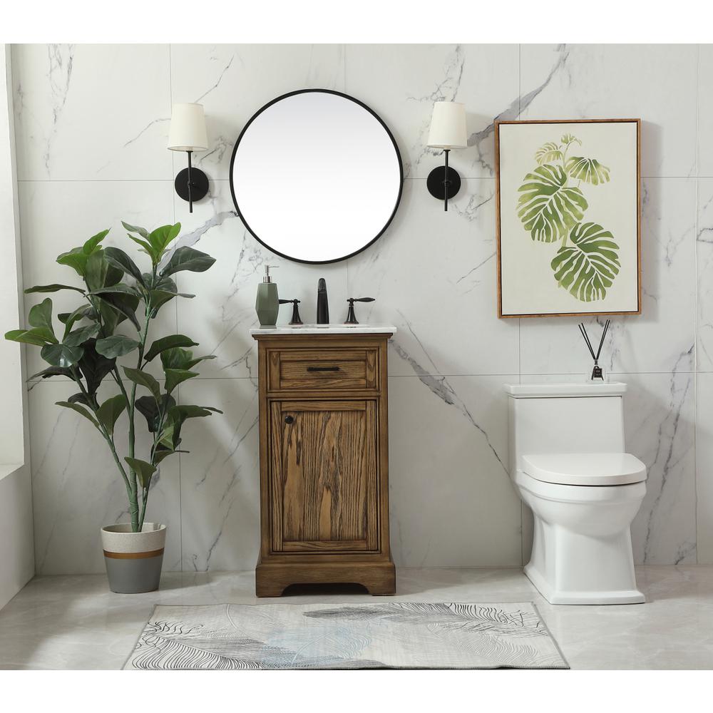 19 inch Single bathroom vanity in driftwood. Picture 4