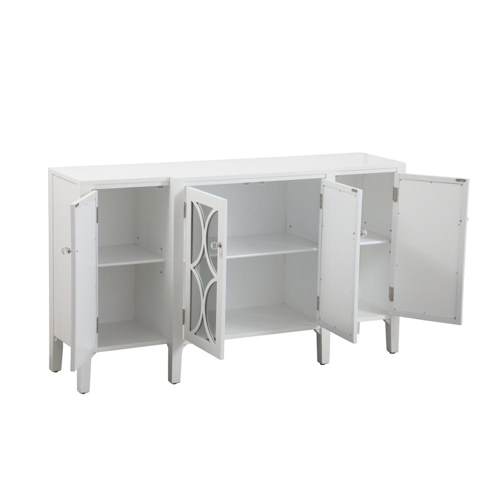60 inch mirrored credenza in White. Picture 7