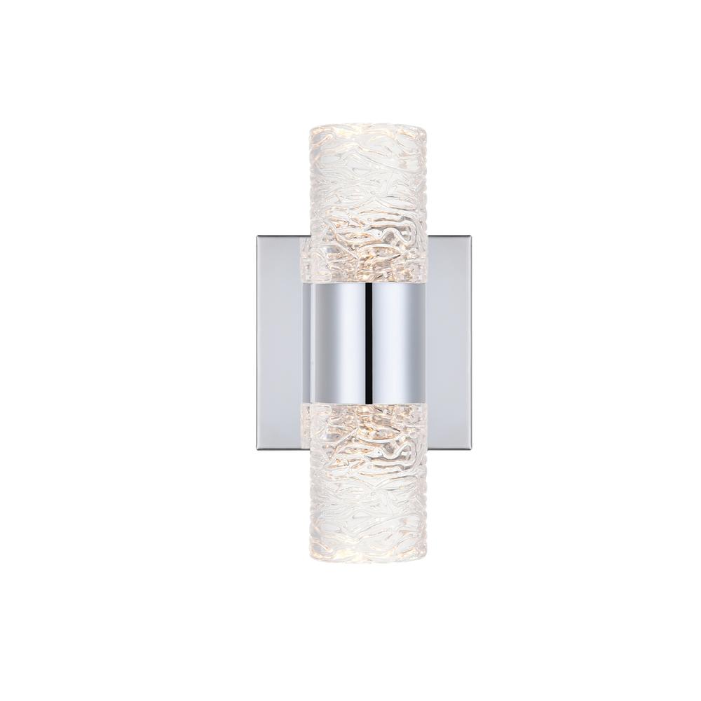 Vega 2 light Chrome LED Wall Sconce. Picture 7