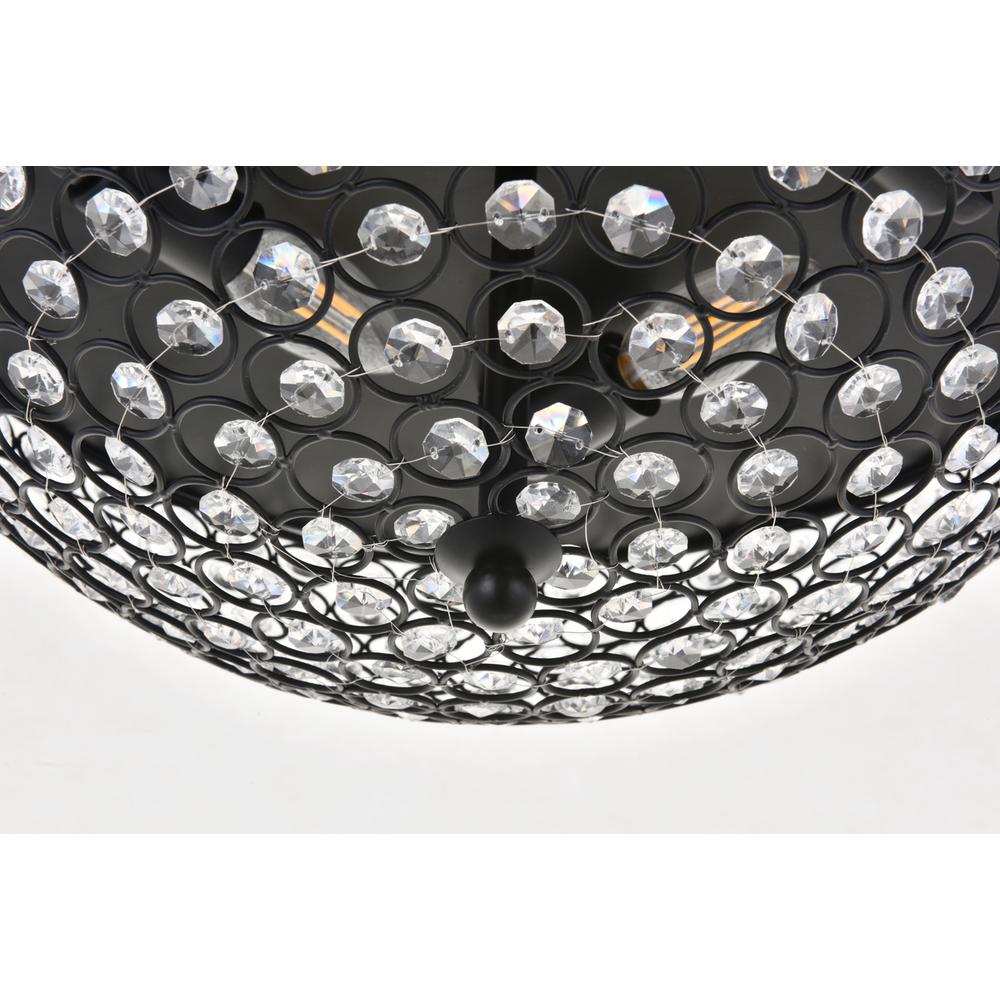 Taye 4 light Matte Black Flush Mount. Picture 10