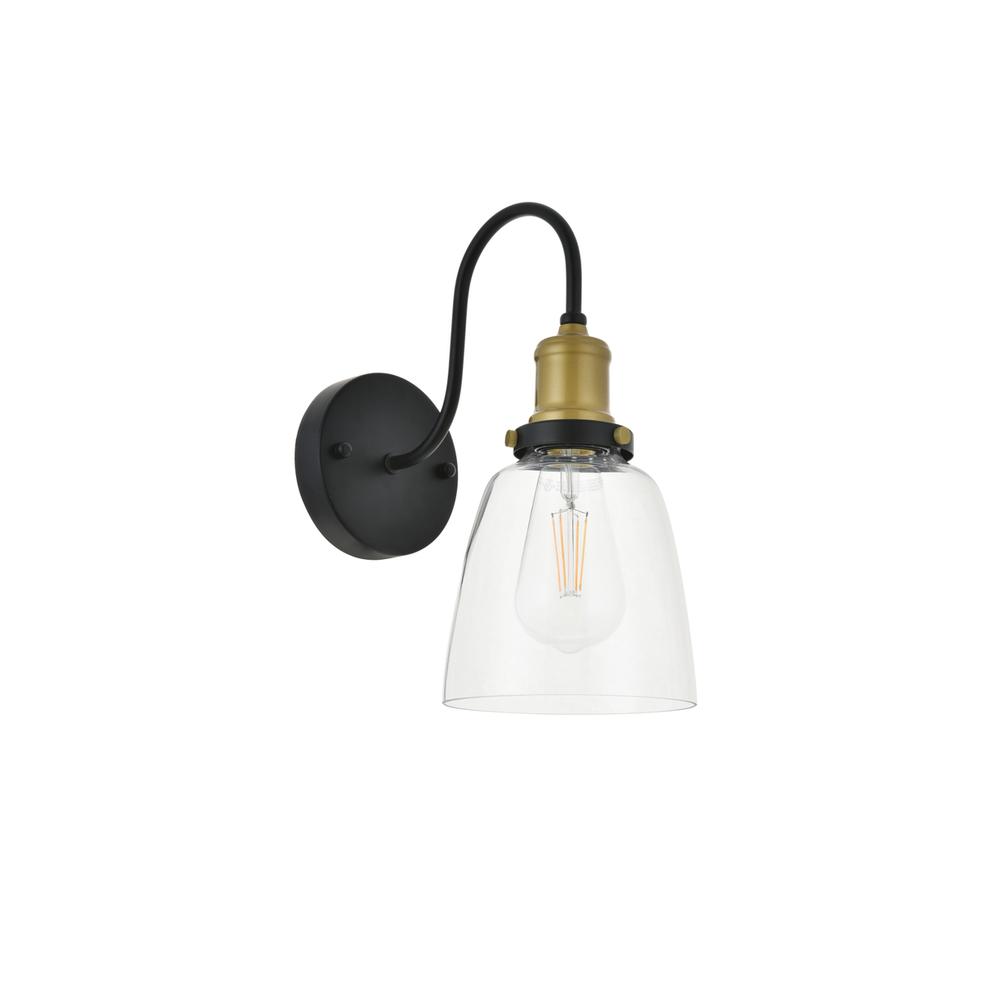 Felicity 1 light brass and black Wall Sconce. Picture 6