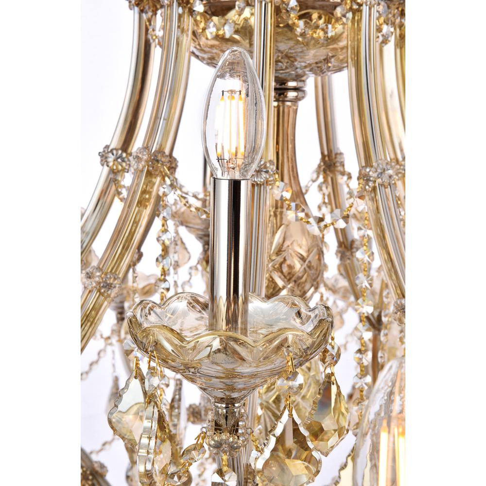 Maria Theresa 36 light Golden Teak Chandelier Golden Teak. Picture 5