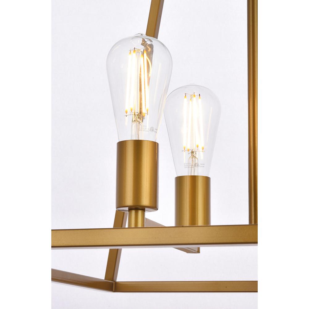 Declan 20 inch pendant in brass. Picture 4