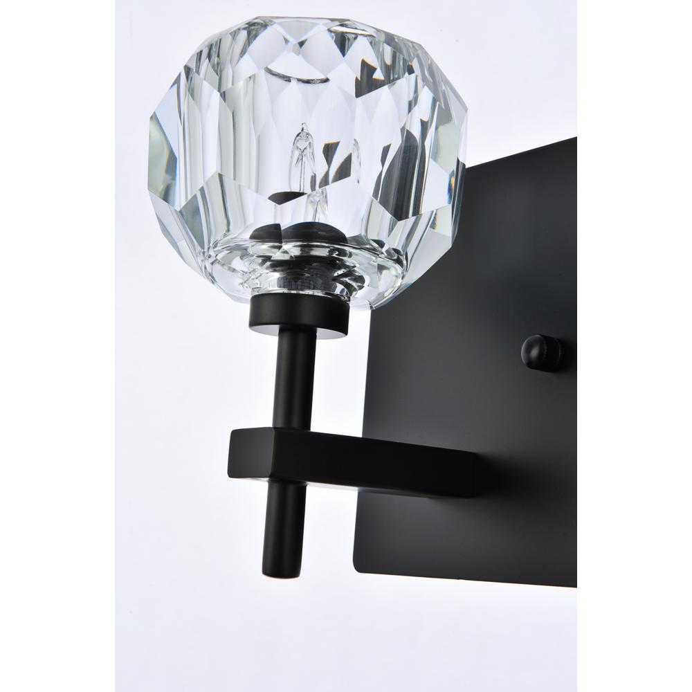 Graham 2 Light Wall Sconce in Black. Picture 5