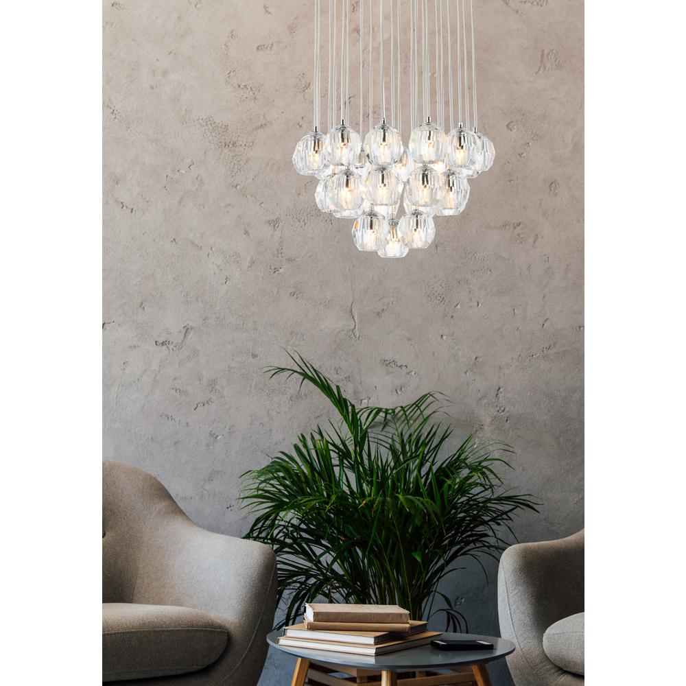 Eren 24 lights Chrome pendant. Picture 6