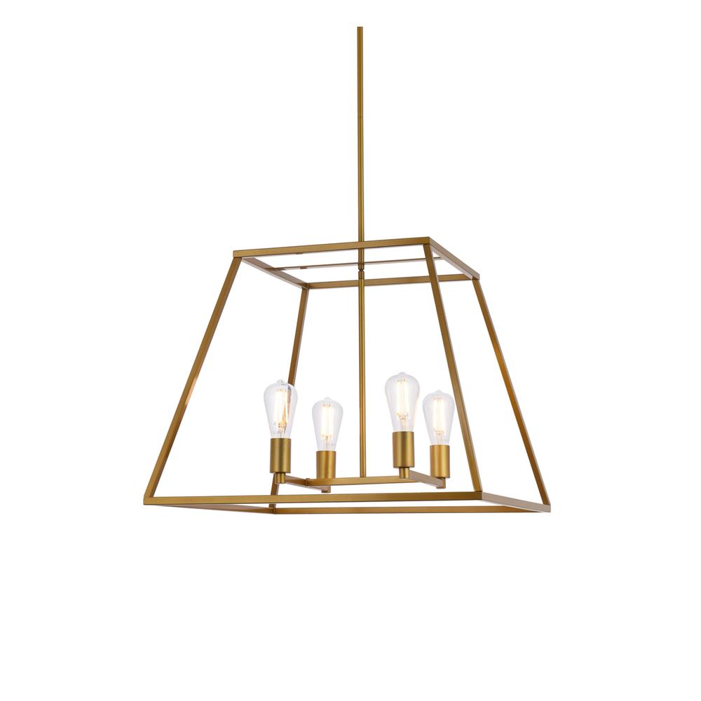 Declan 24 inch pendant in brass. Picture 2