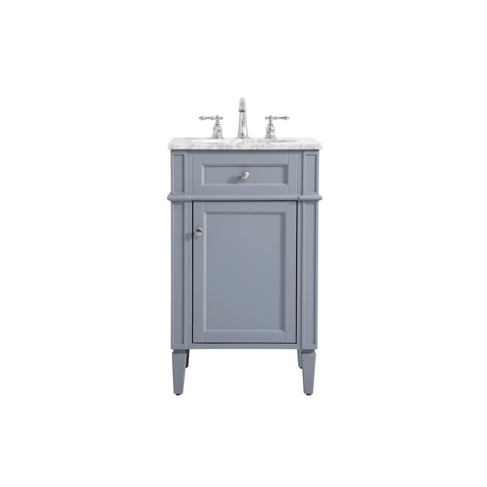 21 inch Single bathroom vanity in grey. Picture 1