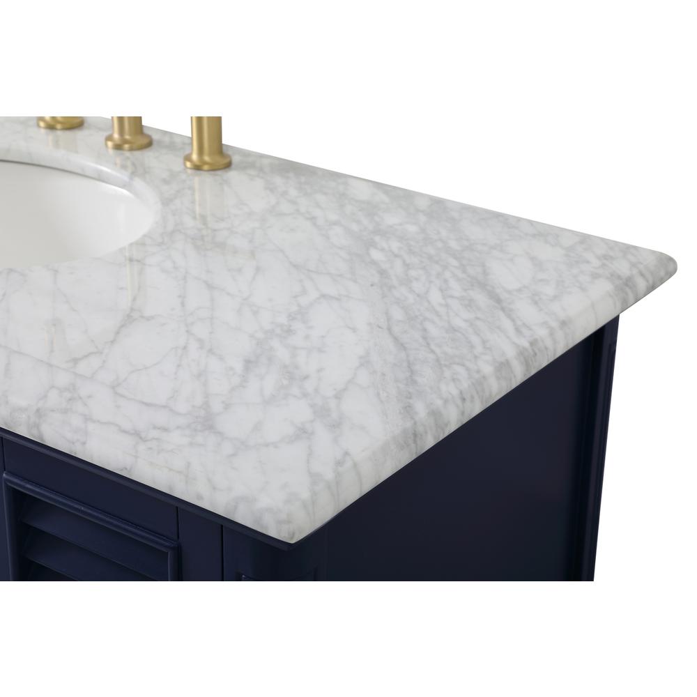 48 inch Single bathroom vanity in blue. Picture 11